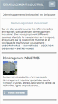 Mobile Screenshot of demenagement-industriel.be