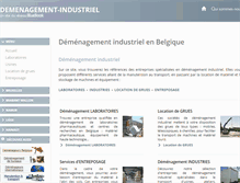 Tablet Screenshot of demenagement-industriel.be